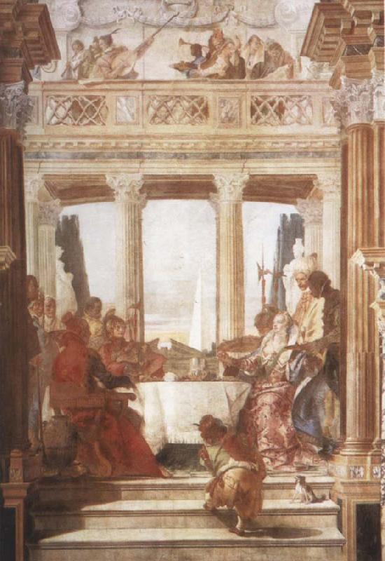 Giovanni Battista Tiepolo The Banquet of Cleopatra Germany oil painting art